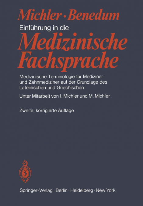 Einführung in die Medizinische Fachsprache