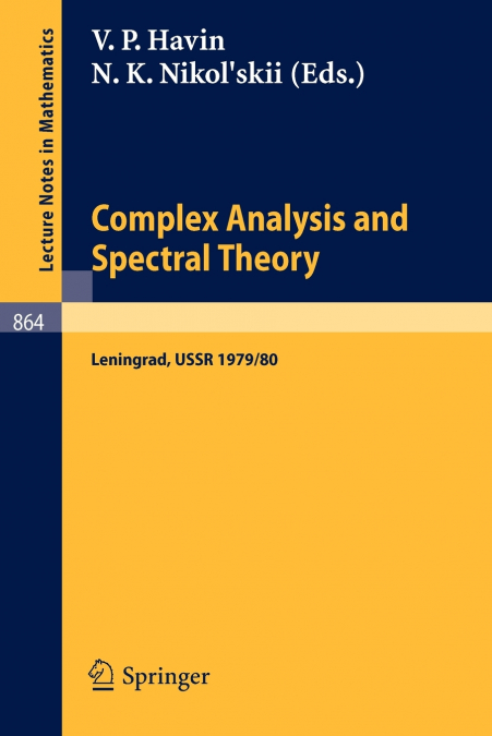 Complex Analysis and Spectral Theory