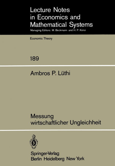 Messung wirtschaftlicher Ungleichheit