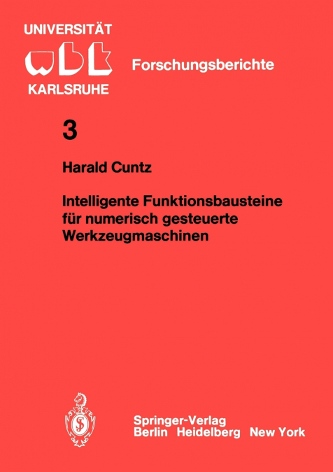 Intelligente Funktionsbausteine für numerisch gesteuerte Werkzeugmaschinen
