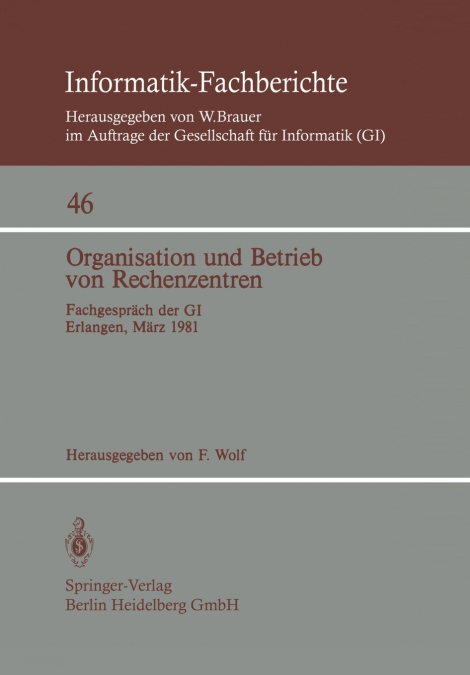 Organisation und Betrieb von Rechenzentren