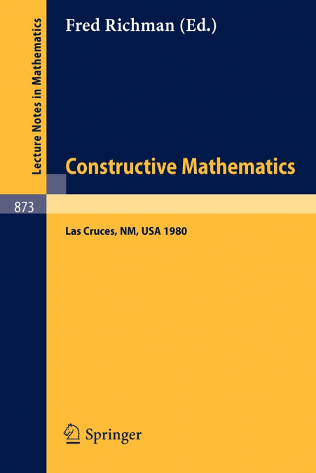 Constructive Mathematics