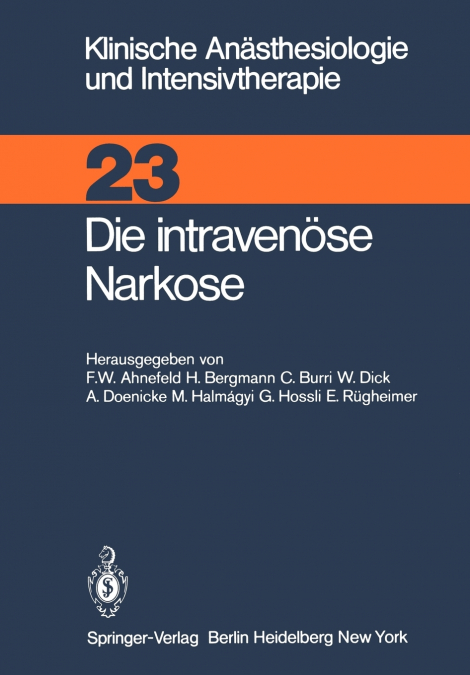 Die intravenüse Narkose