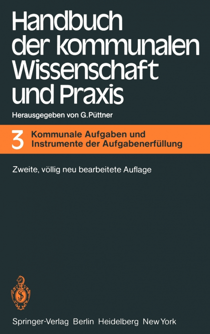 Handbuch der kommunalen Wissenschaft und Praxis
