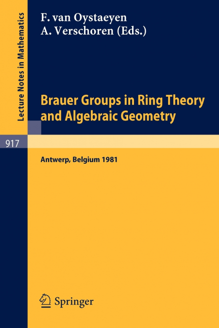 Brauer Groups in Ring Theory and Algebraic Geometry