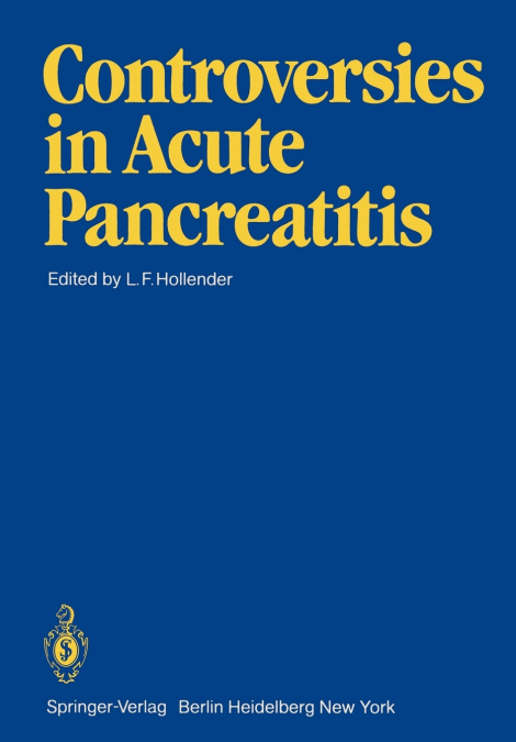 Controversies in Acute Pancreatitis