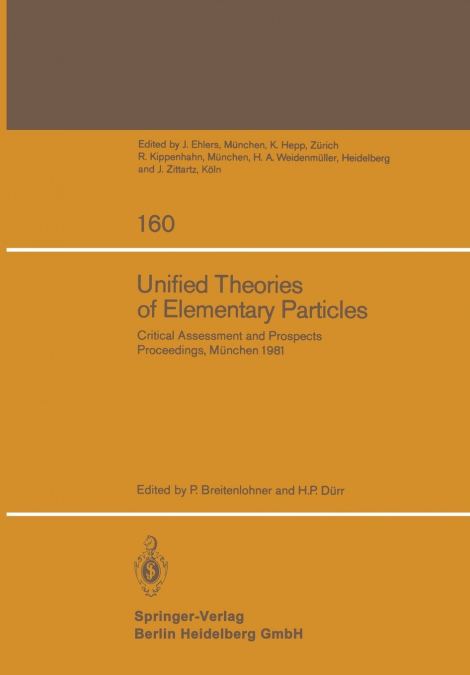 Unified Theories of Elementary Particles