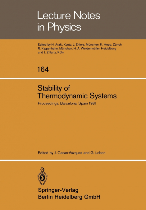 Stability of Thermodynamic Systems
