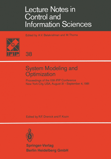 System Modeling and Optimization