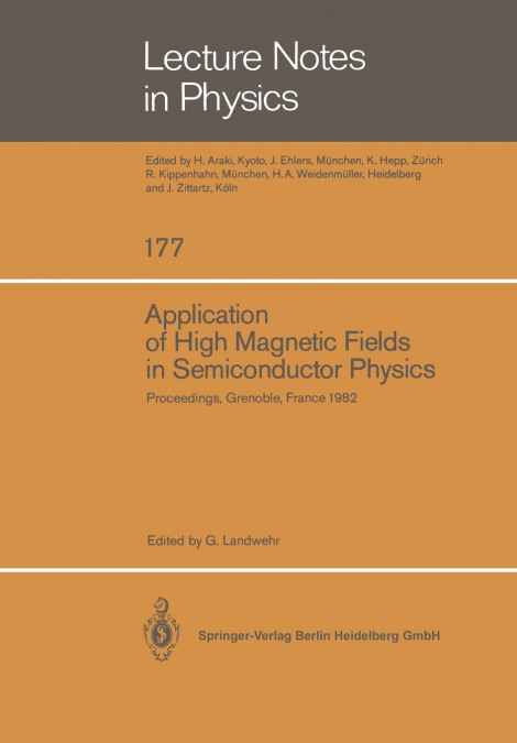 Application of High Magnetic Fields in Semiconductor Physics