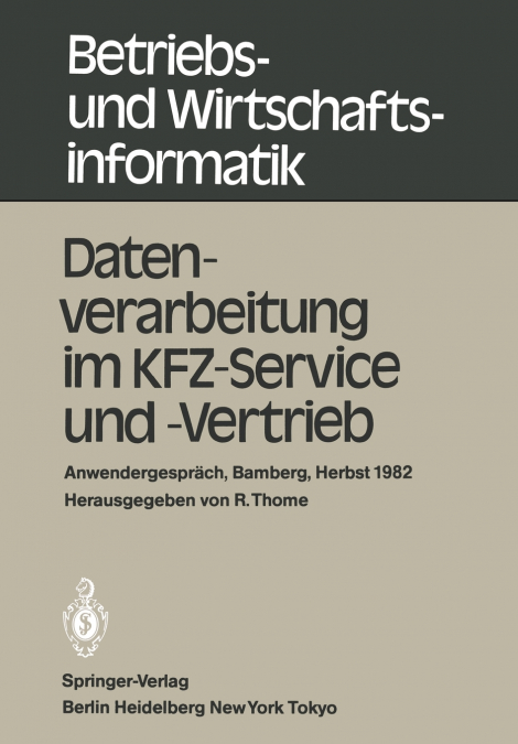 Datenverarbeitung im KFZ-Service und -Vertrieb