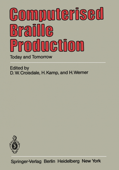 Computerised Braille Production