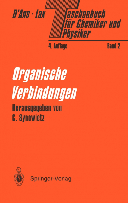 Taschenbuch für Chemiker und Physiker
