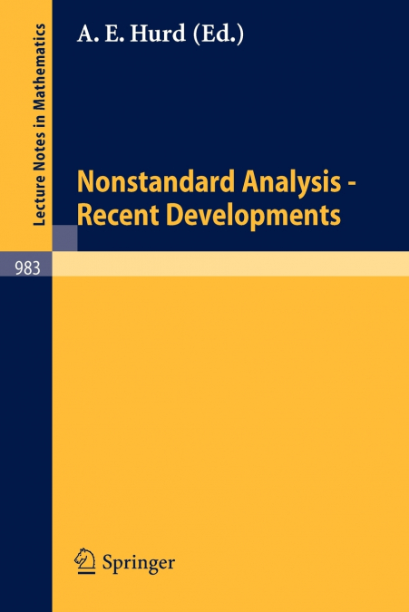 Nonstandard Analysis - Recent Developments