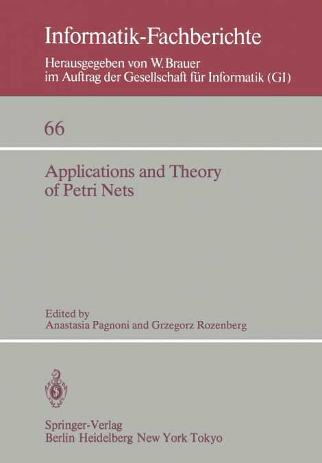 Applications and Theory of Petri Nets