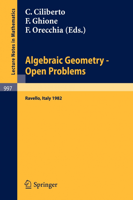 Algebraic Geometry - Open Problems