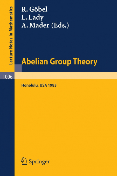 Abelian Group Theory