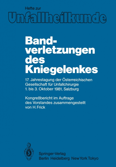Bandverletzungen Des Kniegelenkes