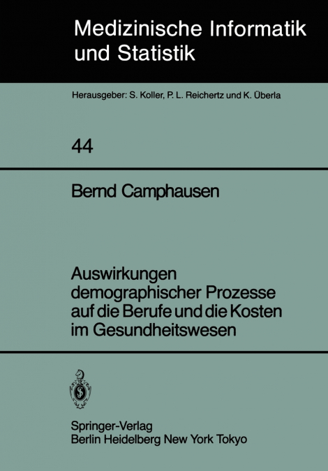 Auswirkungen Demographischer Prozesse Auf Die Berufe Und Die Kosten Im Gesundheitswesen