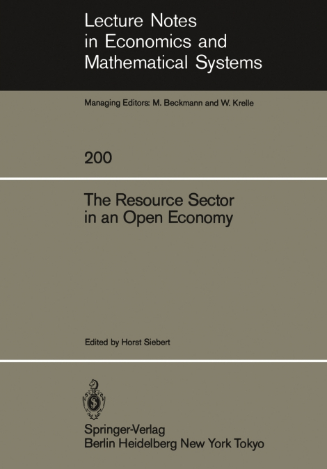 The Resource Sector in an Open Economy