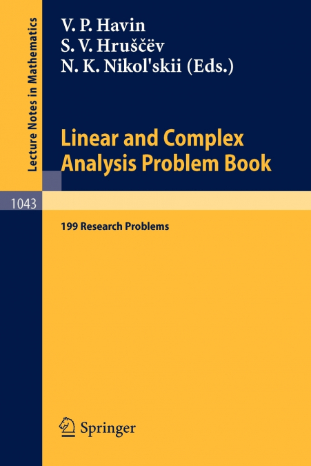 Linear und Complex Analysis Problem Book