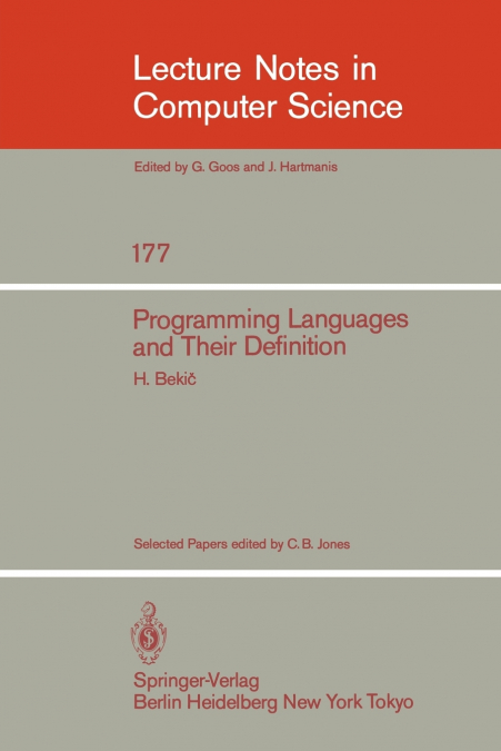 Programming Languages and their Definition