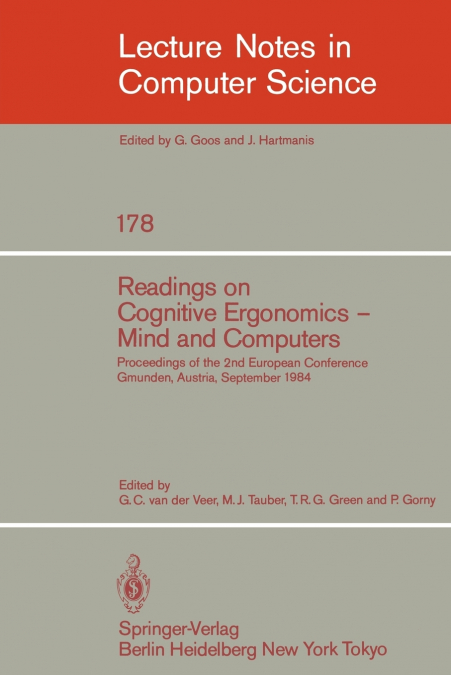 Readings on Cognitive Ergonomics, Mind and Computers