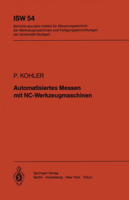 Automatisiertes Messen Mit NC-Werkzeugmaschinen