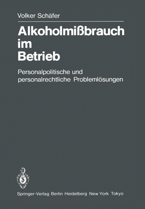 Alkoholmißbrauch im Betrieb