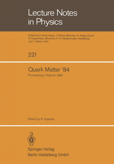 Quark Matter 84