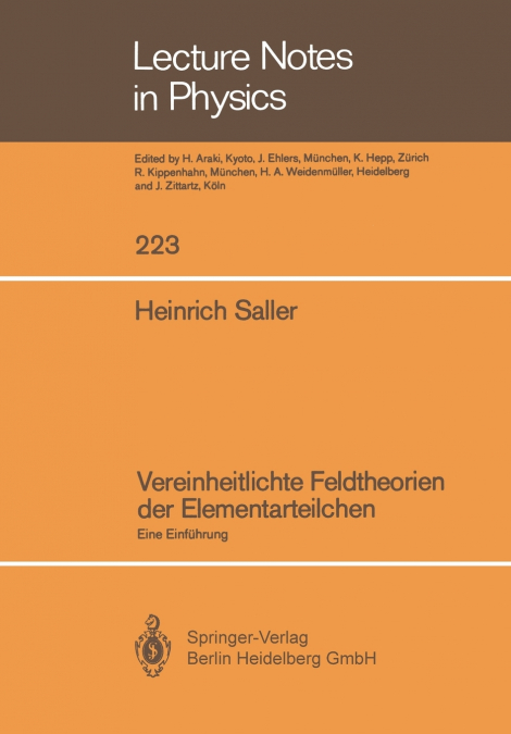 Vereinheitlichte Feldtheorien der Elementarteilchen