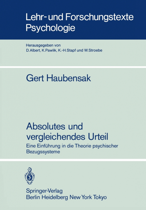 Absolutes Und Vergleichendes Urteil