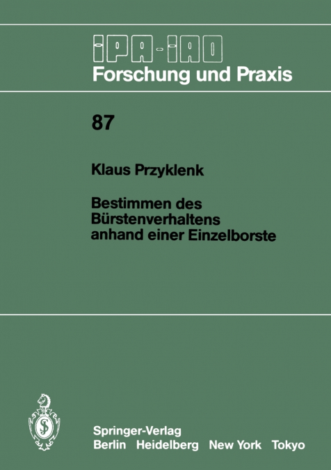 Bestimmen des Bürstenverhaltens anhand einer Einzelborste