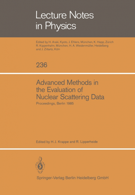 Advanced Methods in the Evaluation of Nuclear Scattering Data