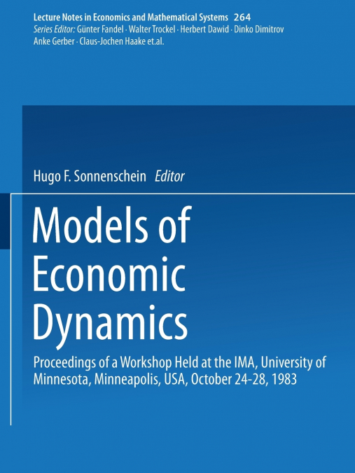 Models of Economic Dynamics
