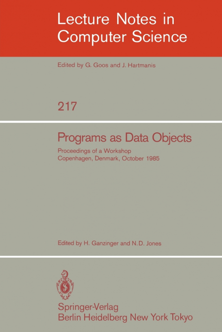 Programs as Data Objects