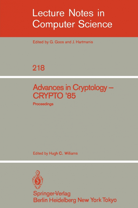 Advances in Cryptology