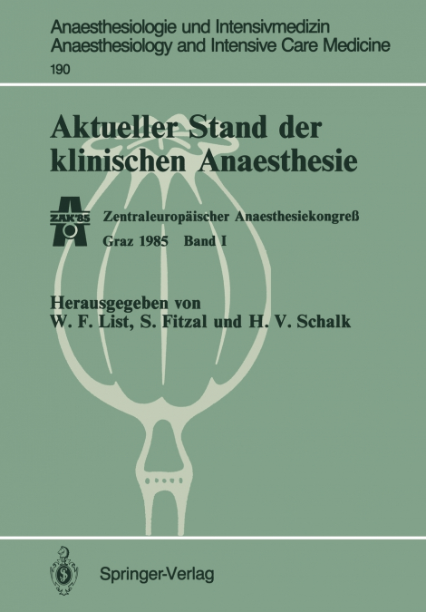 Aktueller Stand der klinischen Anaesthesie