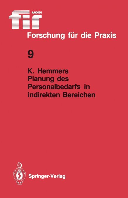 Planung Des Personalbedarfs in Indirekten Bereichen