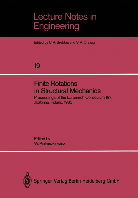 Finite Rotations in Structural Mechanics