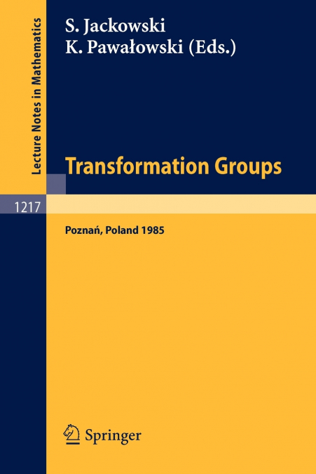 Transformation Groups Poznan 1985