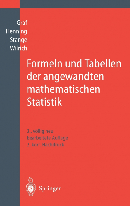 Formeln und Tabellen der angewandten mathematischen Statistik