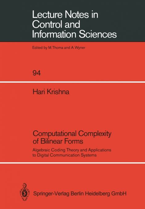 Computational Complexity of Bilinear Forms