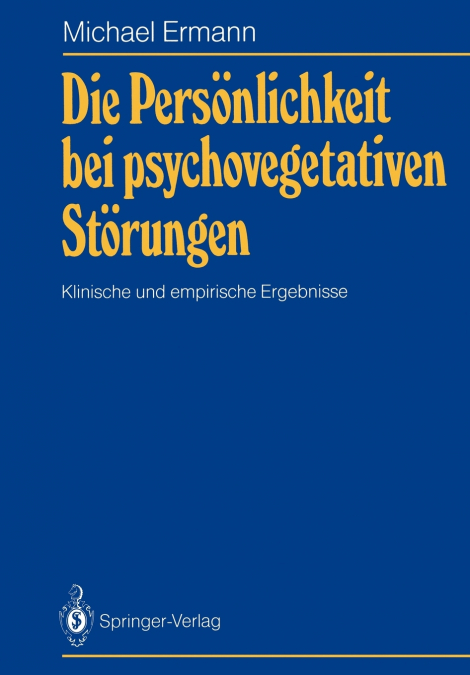 Die Persönlichkeit bei psychovegetativen Störungen