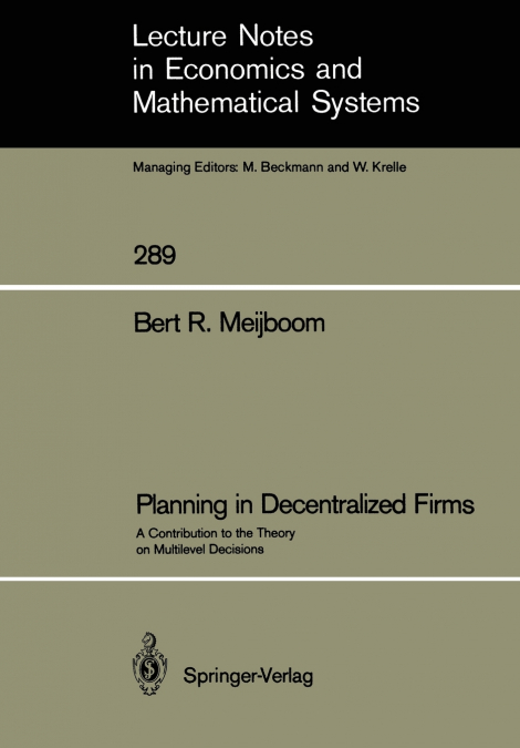 Planning in Decentralized Firms