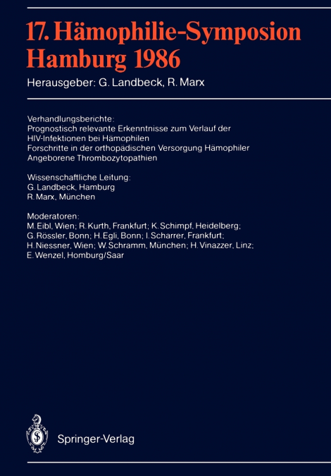 17. Hamophilie-Symposion
