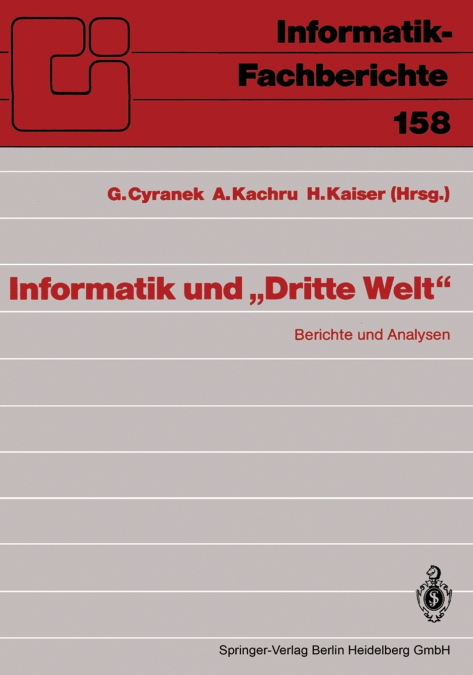 Informatik Und Dritte Welt