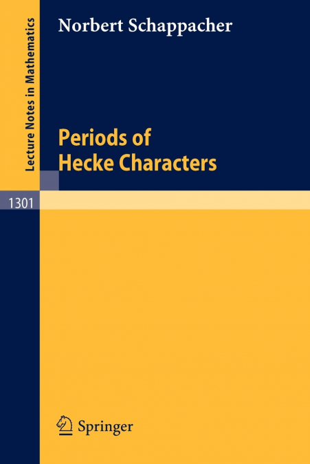 Periods of Hecke Characters
