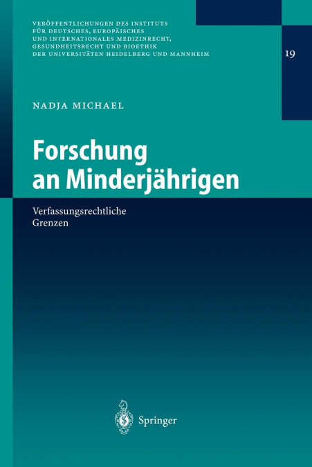 Forschung an Minderjährigen