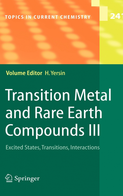 Transition Metal and Rare Earth Compounds III